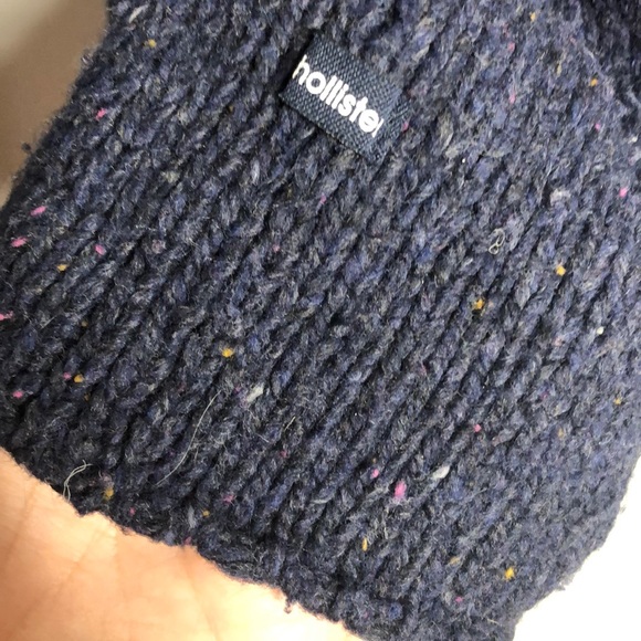 Hollister Co. Fair Isle Wool Blend Sweater Blue M - Picture 6 of 7